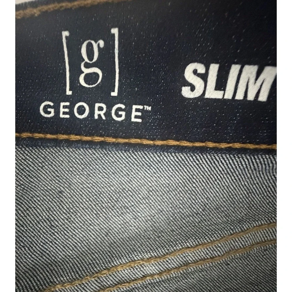 George Men's Slim Fit Dark Wash Jeans Size 31x30 New